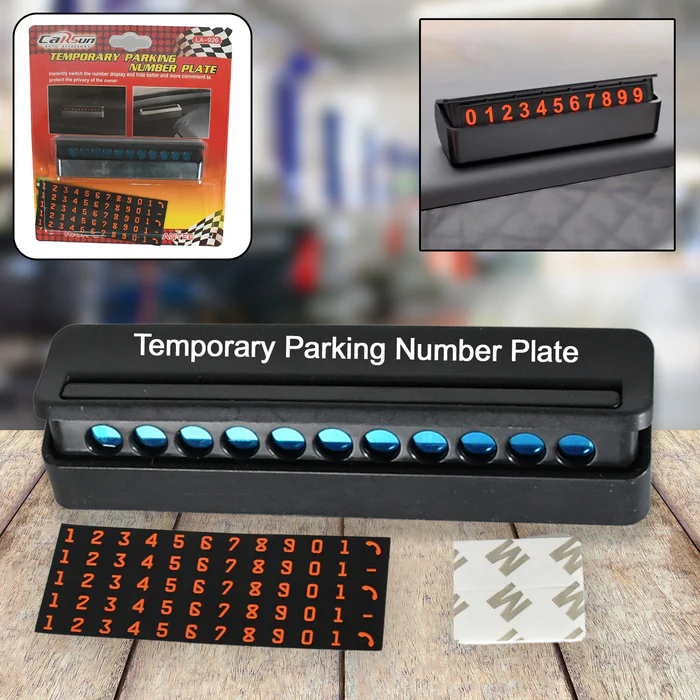 8750 Temporary Car Parking Mobile Number Display with Magnetic Numbers Stickers,Car Parking Magnetic MobileTelephone Number Plate (1Pc)