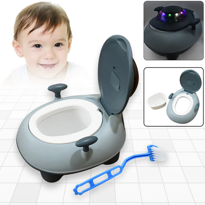 4578 BABY PORTABLE LIGHTING & MUSIC TOILET, BABY POTTY TRAINING SEAT BABY POTTY CHAIR FOR TODDLER BOYS GIRLS POTTY SEAT FOR 1+ YEAR CHILD